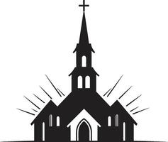 Ethereal Elegance Church Vector Icon Pious Presence Iconic Church Symbol