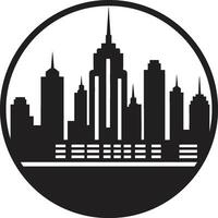 Downtown Dreamscape Buildings Vector Symbol Skyscraper Symphony City Buildings Icon Illustration