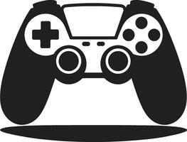 Gaming Essentials Gamepad Logo Illustration Interactive Interface Gamepad Iconic Image vector