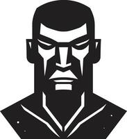 Powerful Protector Hammer Mans Icon Smashing Defender Hammer Man Illustration vector