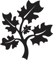 Lush Leafage Ivy Oak Emblem Design Sylvan Symphony Iconic Ivy Oak Illustration vector