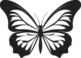 Shadowed Serenity Vector Black Butterfly Symbol Nocturnal Nebula Black Butterfly Emblem Design