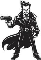 vector vigilia negro vector pistola icono músculo movimiento pesa hombre vector icono