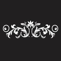 Classic Midnight Motifs Vector Ornamental Logo Sleek Sophistication Black Decorative Symbol