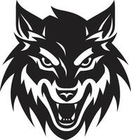 Onyx Predator Mark Ghostly Werewolf Icon vector