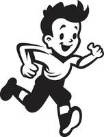 empoderado correr negro vector logo para masculino persona robusto paso masculino negro vector icono diseño