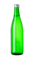 Green glass bottle isolated png