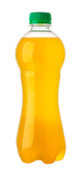 Orange jus dans une bouteille isolé png