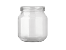 Glass jars isolated png