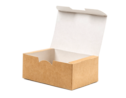 öffnen leeren braun Papier Box png