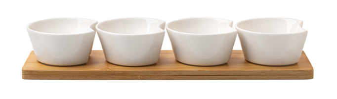 A set of white ceramic tableware png