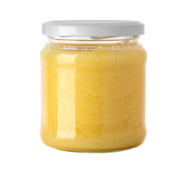 melted butter in a glass jar png