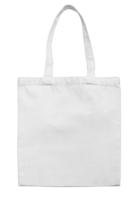 White canvas tote bag mockup blank eco shopping png