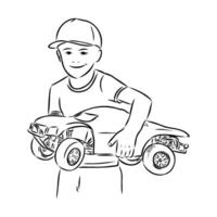 car model sports vector sketch