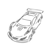 car model sports vector sketch