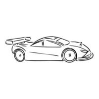 car model sports vector sketch