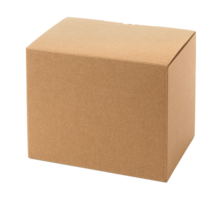 One closed cardboard Box png