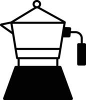 Coffee Maker solid glyph vector illustration