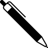 ball Pen solid glyph vector illustration