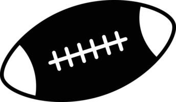 American football solid glyph vector illustration