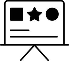 presentation solid glyph vector illustration