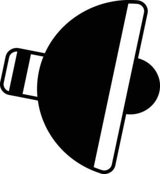 camera lighting solid glyph vector illustration