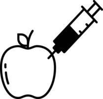 Apple Experiment solid glyph vector illustration