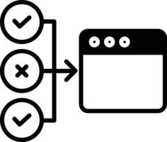 web layout planning solid glyph vector illustration
