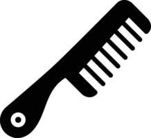 Comb solid and glyph vector illustration