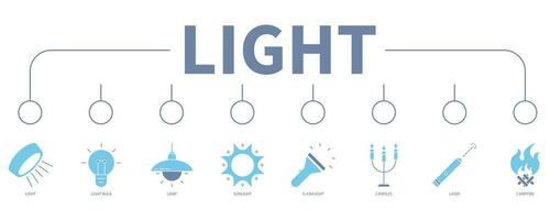 Light banner web icon vector illustration concept