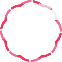 el rosado marco etiqueta para decoración o enamorado concepto. png