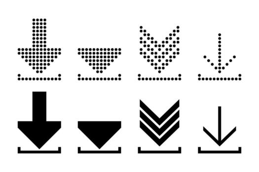 Download icon. Data, cloud storage. Upload button. vector