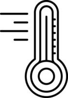 Thermometer Line Icon vector