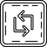 Loop Line Icon vector