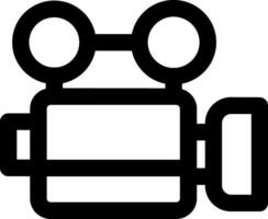 Video Line Icon vector