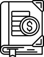 Budgeting Line Icon vector