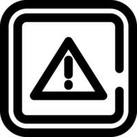 icono de línea de alerta vector