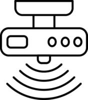 Motion sensor Line Icon vector