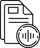 Audio Line Icon vector