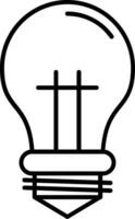 Bulb Line Icon vector