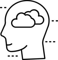 Cloud Line Icon vector