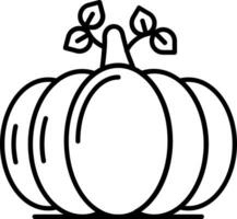 Pumpkin Line Icon vector