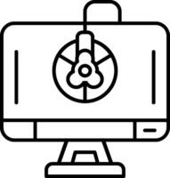 Calibration Line Icon vector