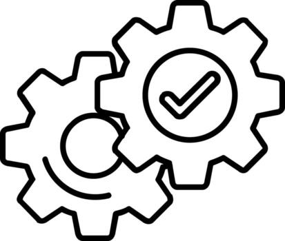 Setting Line Icon vector