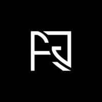 fj letra logo vector diseño, fj sencillo y moderno logo. fj lujoso alfabeto diseño