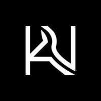 KU letter logo vector design, KU simple and modern logo. KU luxurious alphabet design