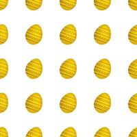 Seamless pattern with colorful Easter eggs. Vector illustration