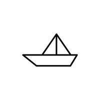 vector de icono de barco