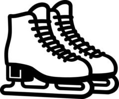 Figure Skating Ice Skates vector