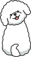 bichon dog icon. Cartoon illustration of bichon dog vector icon for web design